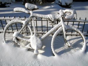 Rower zimą